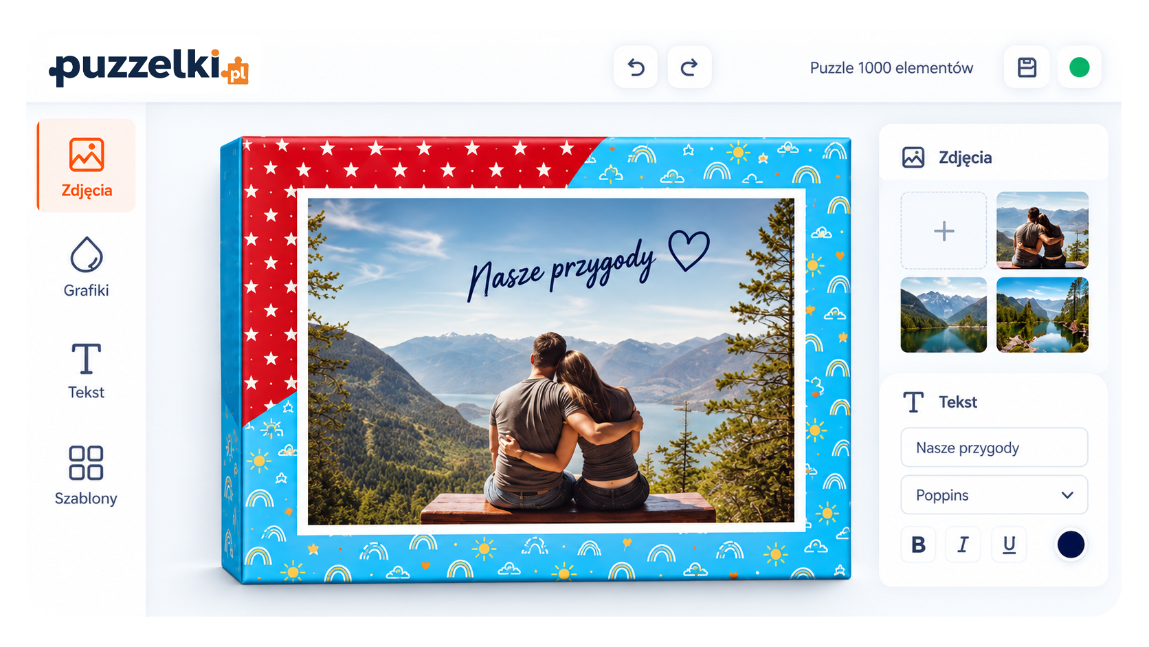 Kreator personalizowanych puzzli Puzzelki.pl
